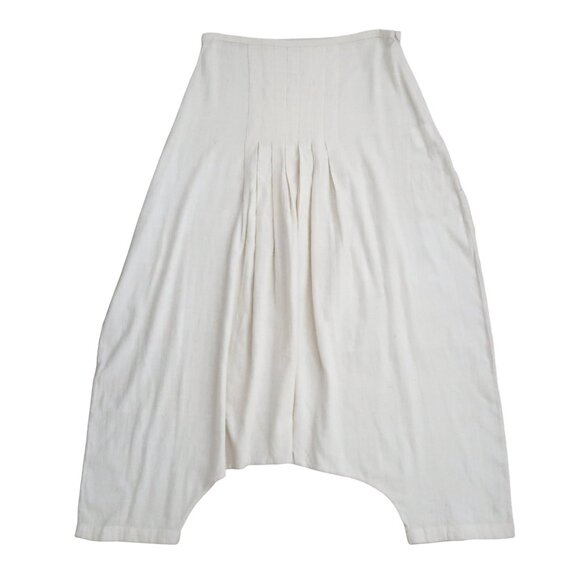 ANAAK drop crotch Cotton muslin harem pants sz 2 M Lagenlook - Picture 1 of 4